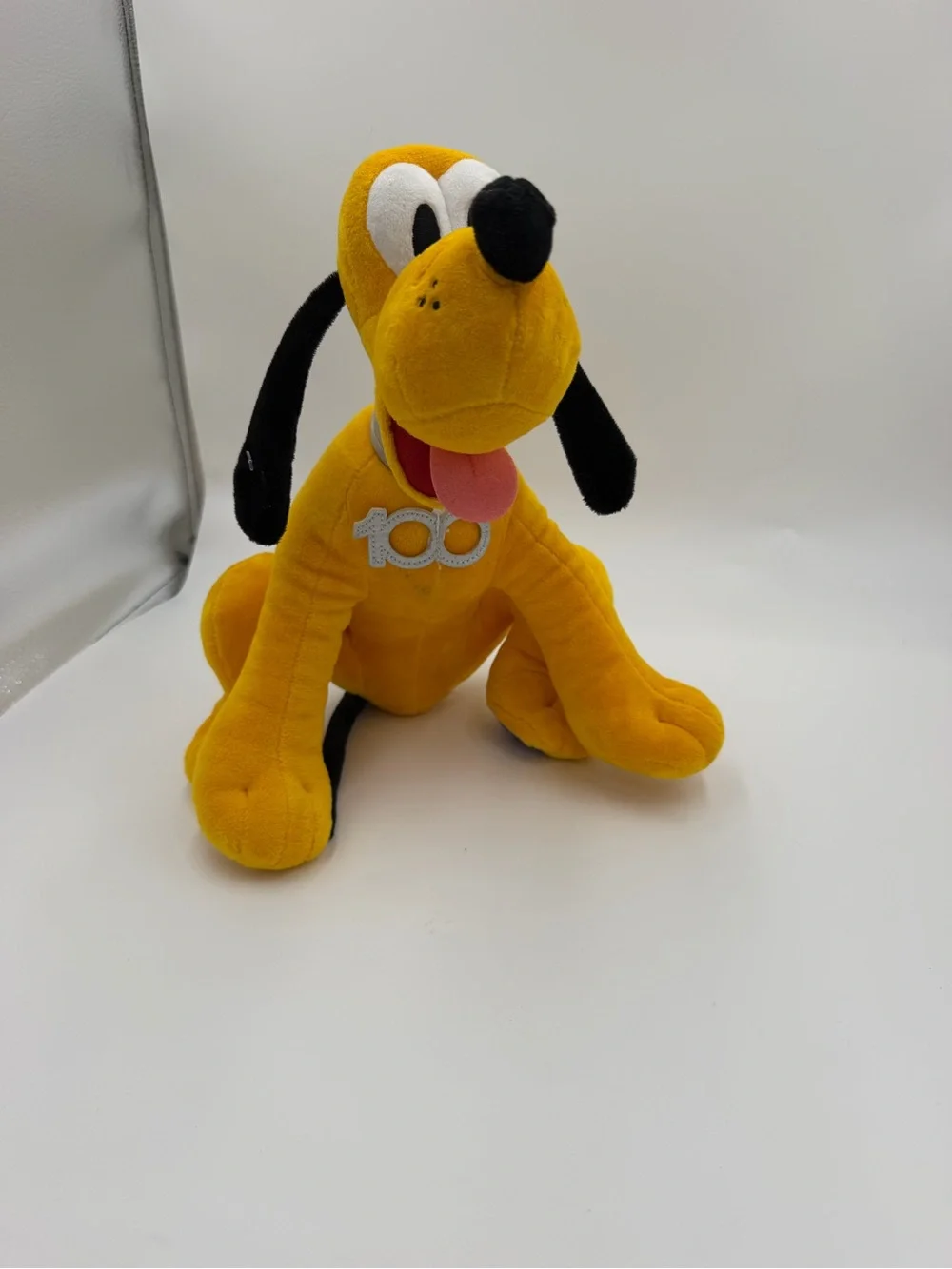 Disney‎ 100 Years of Wonder Pluto Plush Dog Plush Disney100 Silver no tag